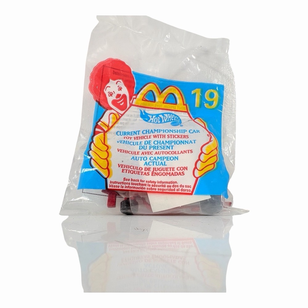 NEW Hot Wheels‎ CURRENT CHAMPIONSHIP CAR #19 Mint in Package 1999 McDonald's